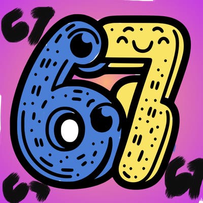 the number 67