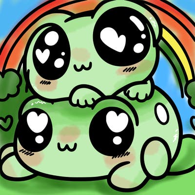 kawaii frog