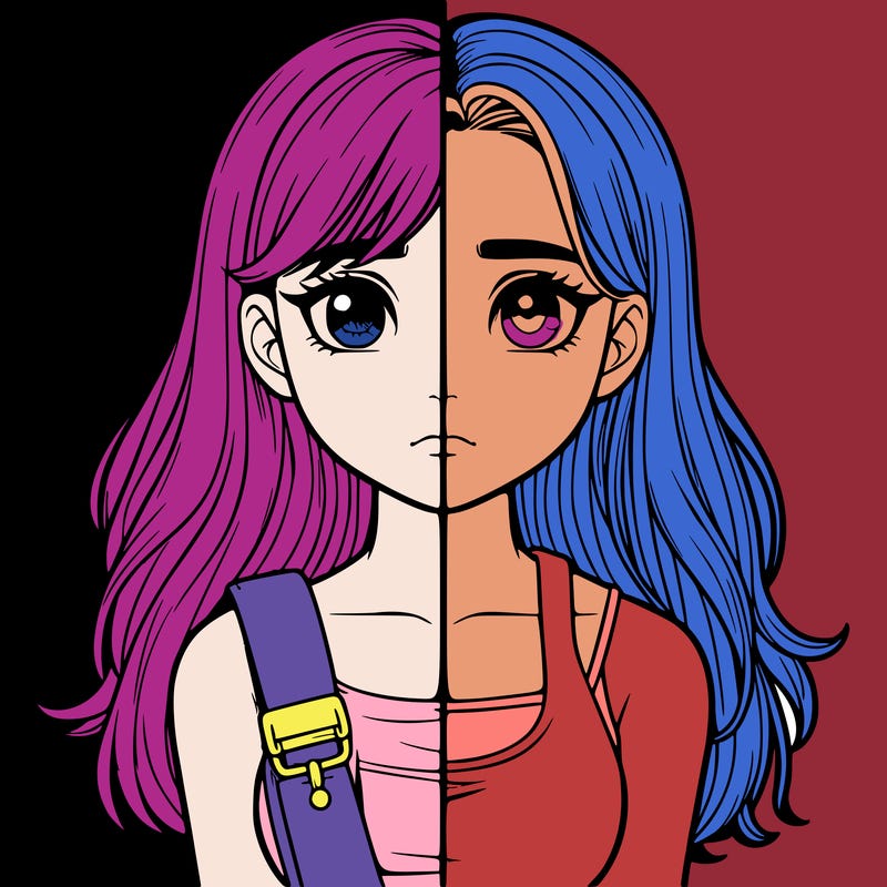 realistic girl split