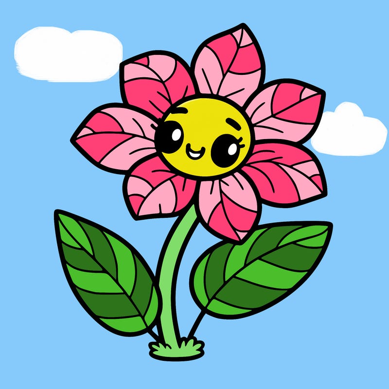 living flower with a face