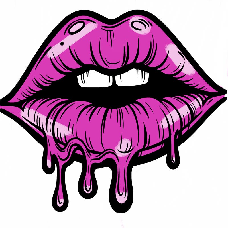lips that look realistic and drip