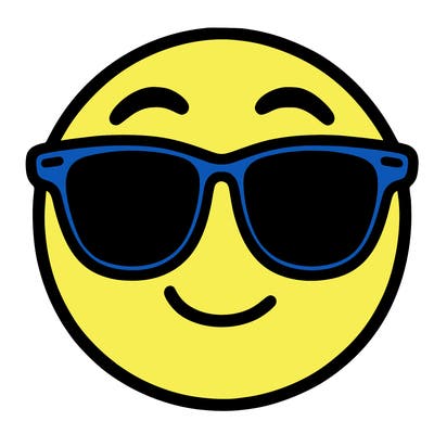 emoji with sunglasses