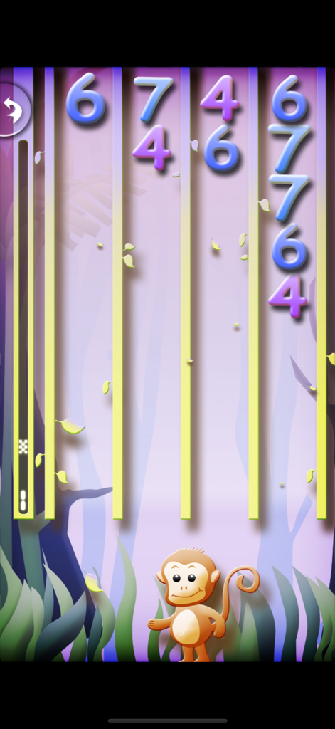 Mimi 2: Logic games - Un rompecabezas de lógica de emparejar números para niños con un mono de dibujos animados y temática de jungla