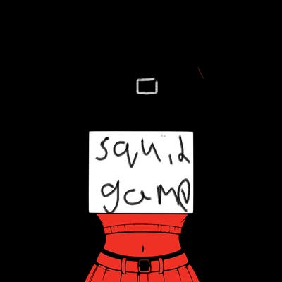 girl holding a blank sign in a long sleeve crop top