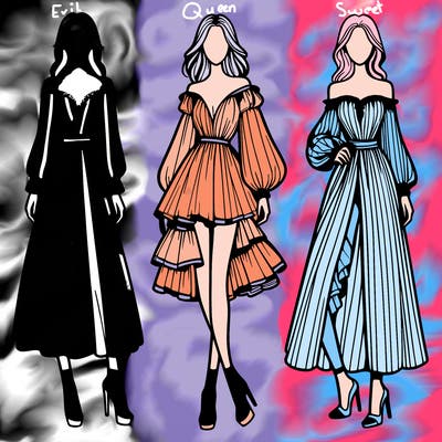 fashion models dresses