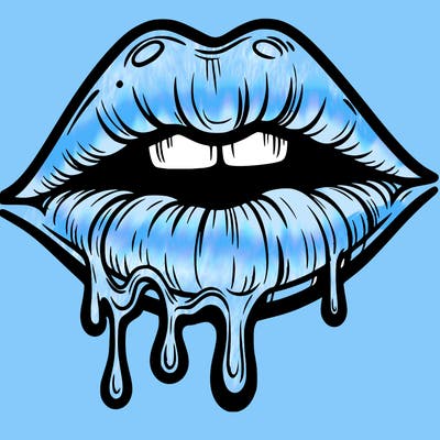 lips that look realistic and drip