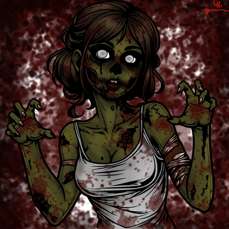realistic zombie girl