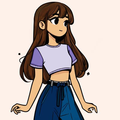 girl in a cute crop top