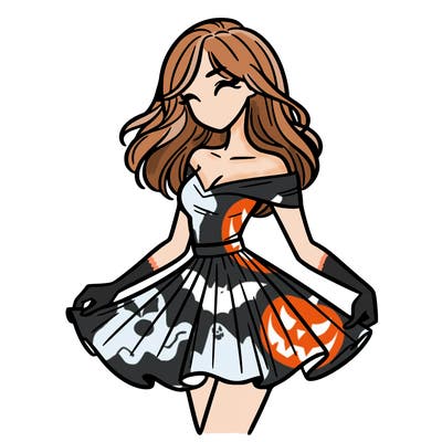woman in skirt