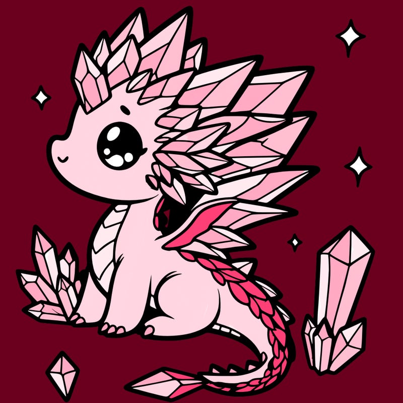little cute crystal dragon