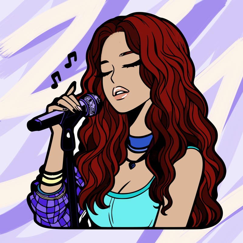 realistic female singer