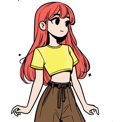 girl in a cute crop top