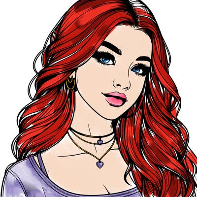 detailed realistic girl