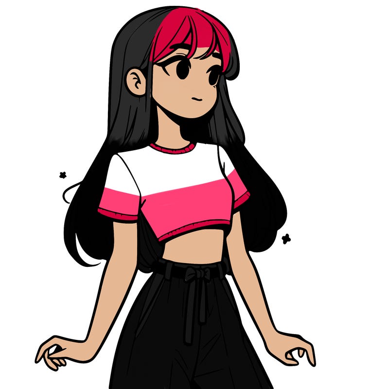 girl in a cute crop top