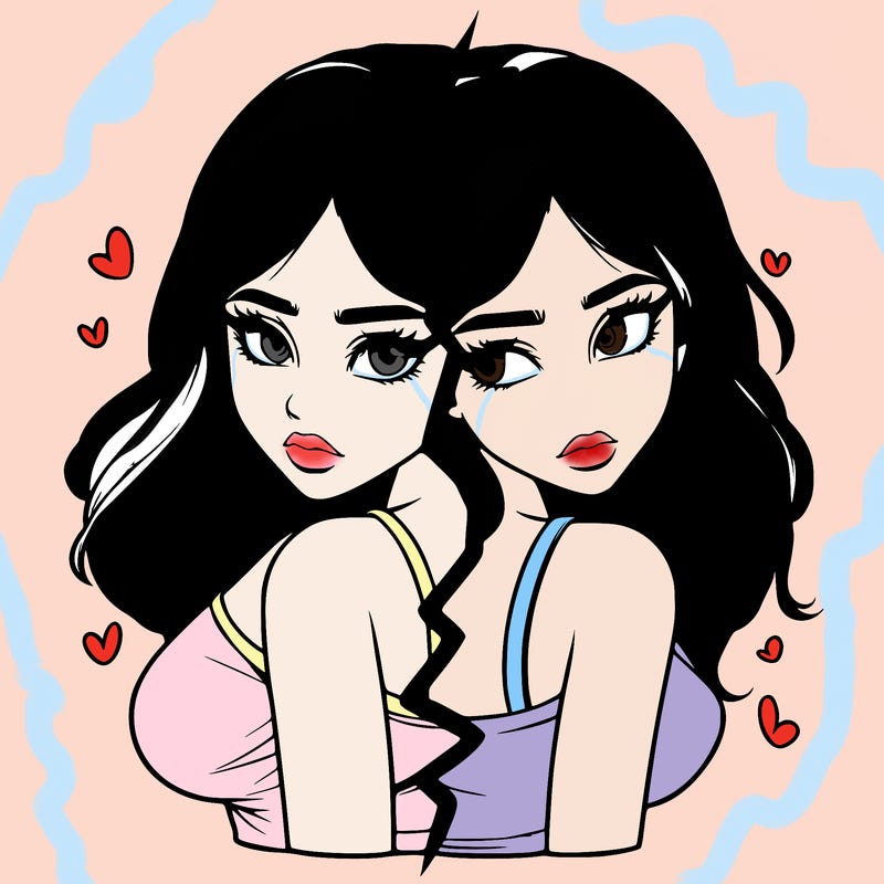 realistic girl split