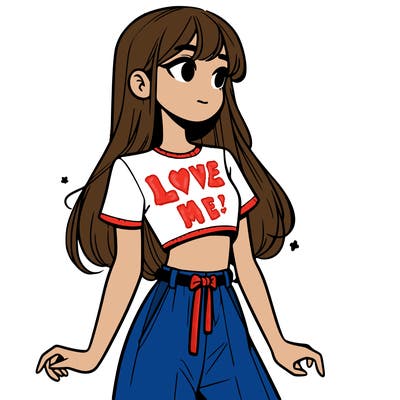 girl in a cute crop top