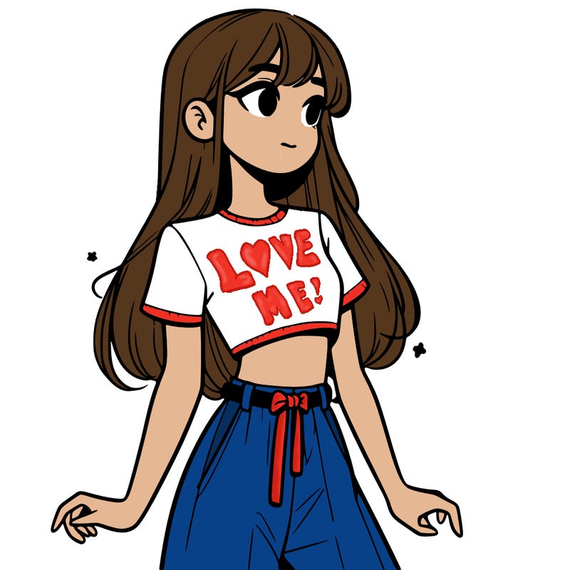 girl in a cute crop top