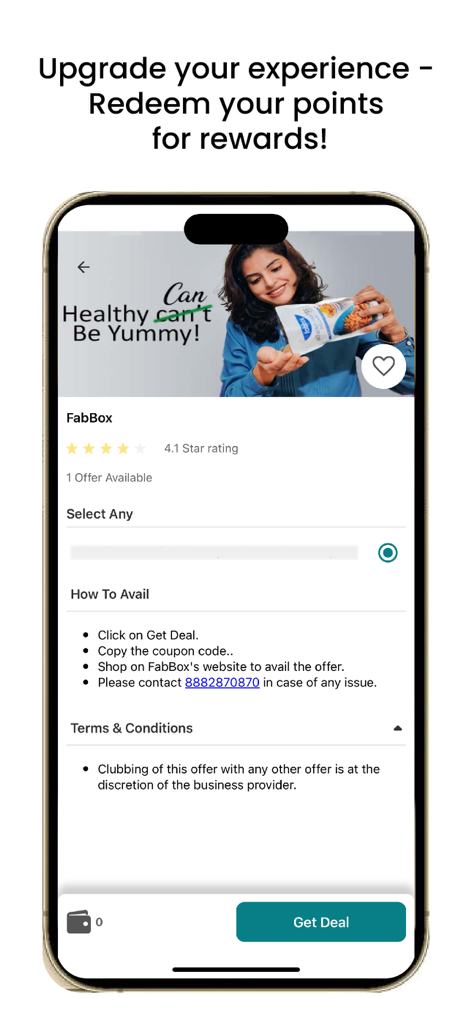 AdvantageClub.ai - AdvantageClub.ai mobile app interface showing reward points redemption and corporate partner deals.