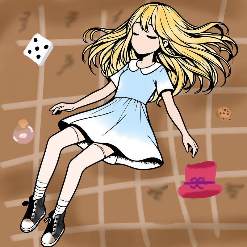 realistic girl floating