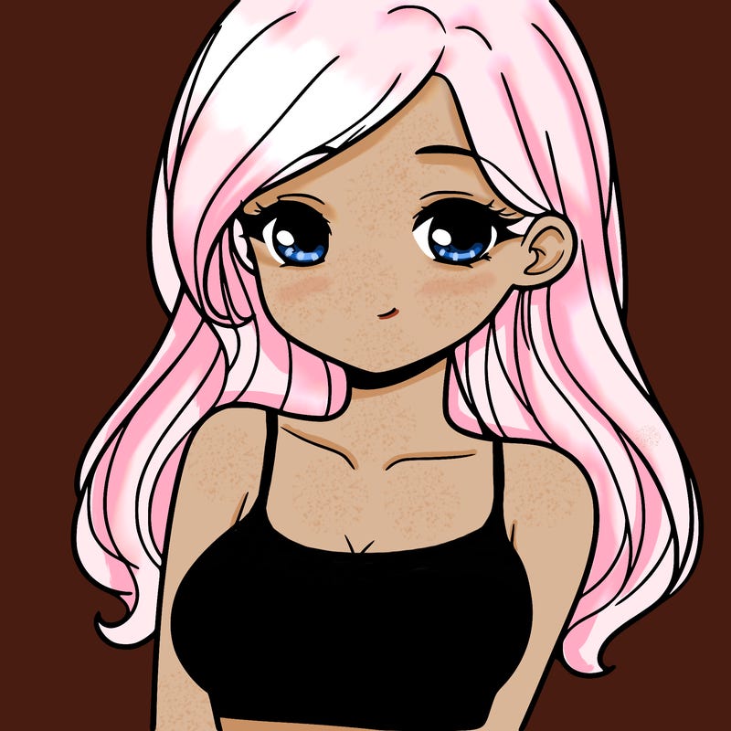 a pretty young girl in a tube top