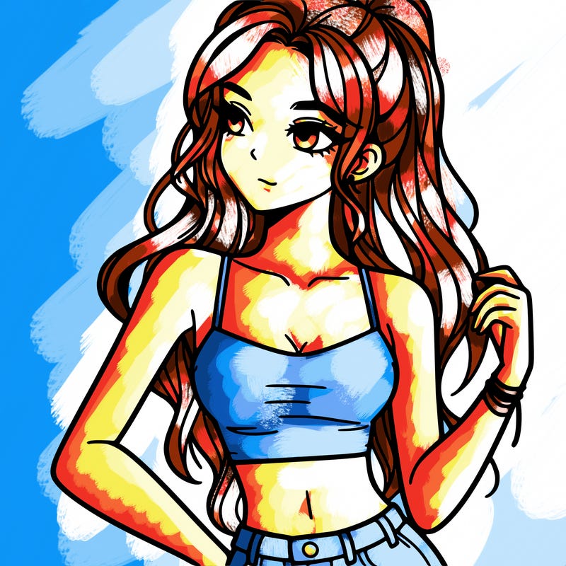 girl in crop top