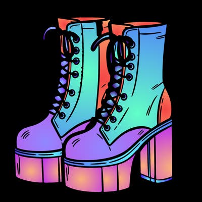 boots with a heel bottom