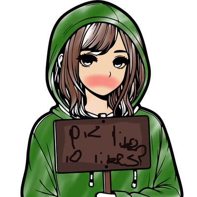 realistic girl with shoulder length hair wearing a hoodie holding a sign