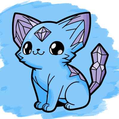 crystal kitten