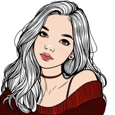 beautiful teenage woman realistic