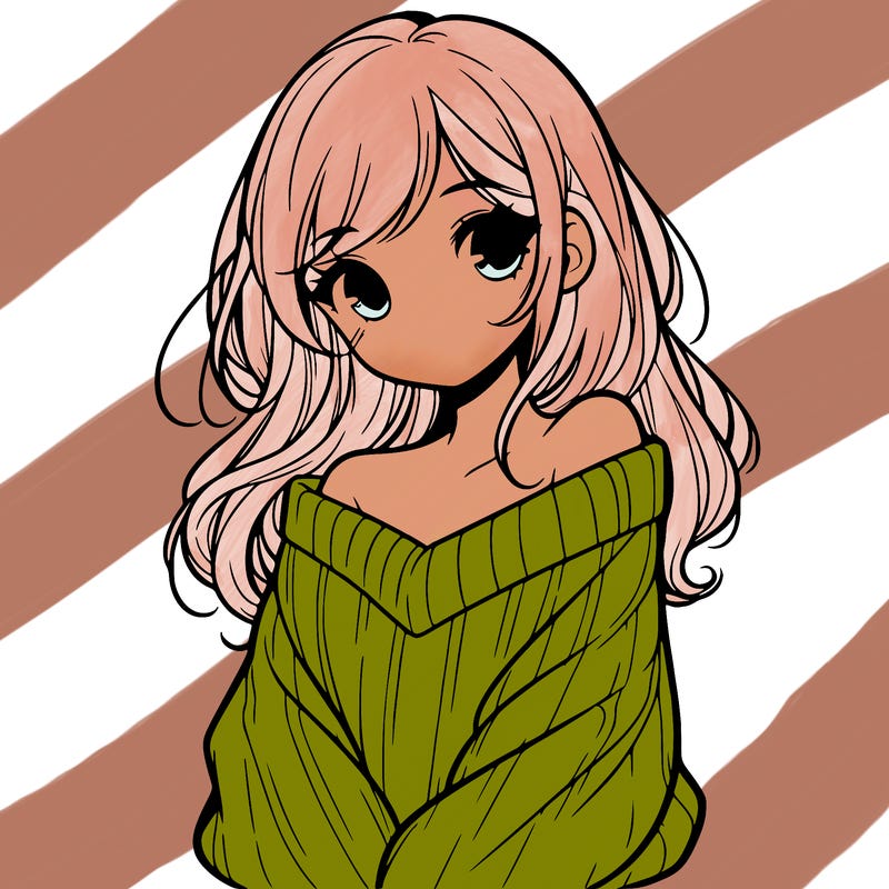 shy pretty girl wearing a sweater that is falling off one shoulder portrait