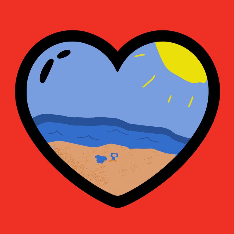 a blank heart