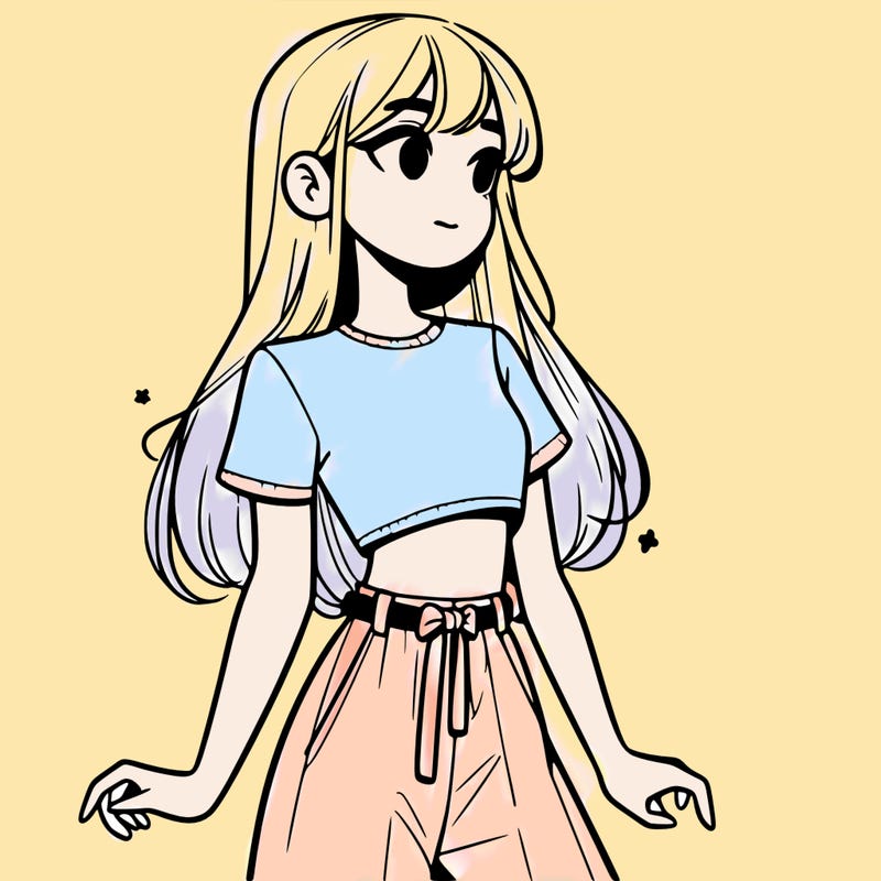 girl in a cute crop top