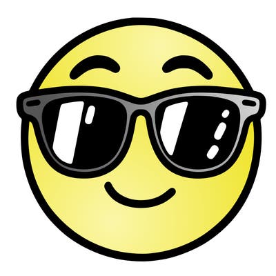 emoji with sunglasses