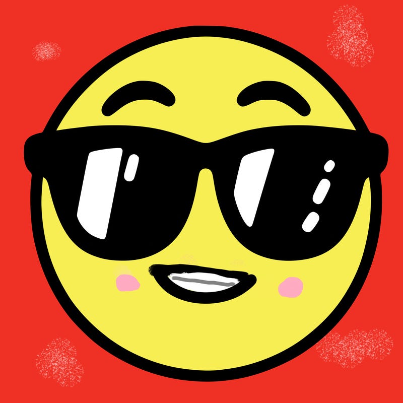 emoji with sunglasses