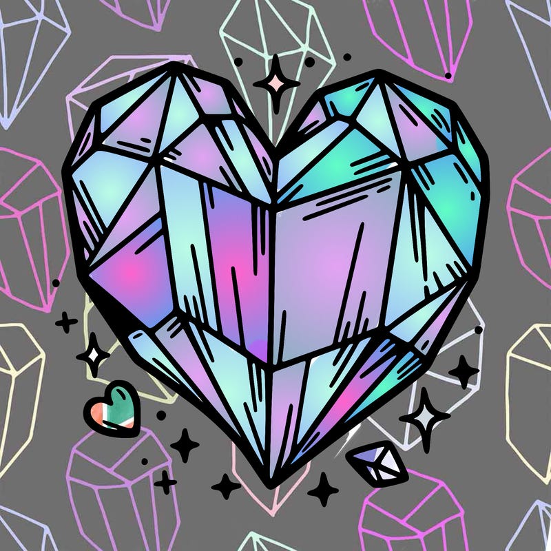 crystal heart