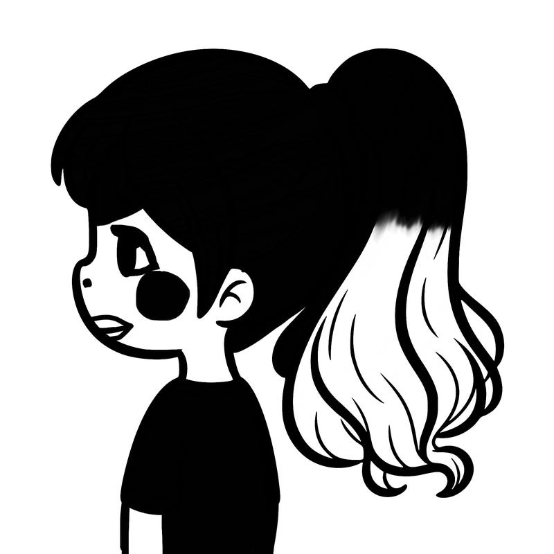 girl with ponytail