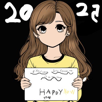 realistic girl holding a sign