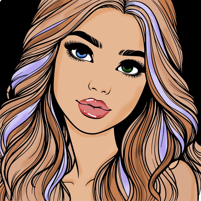 beautiful realistic girl