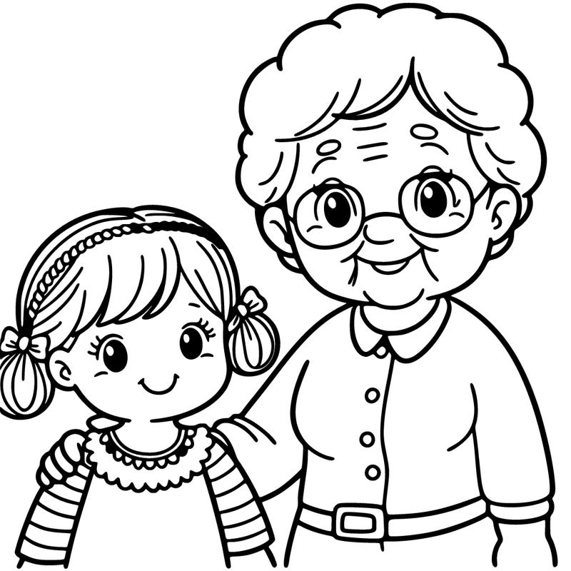 grandma and granddaughter