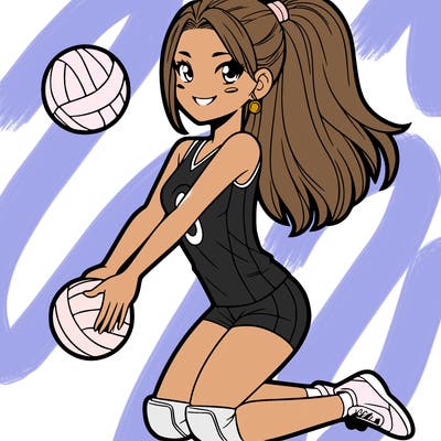 volleyball girl