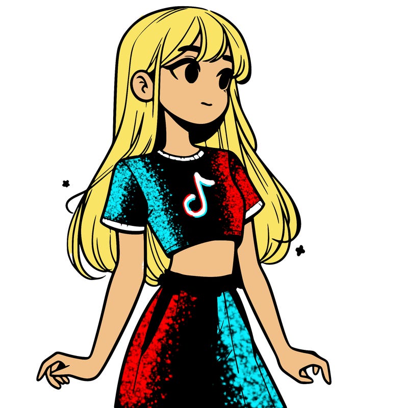 girl in a cute crop top