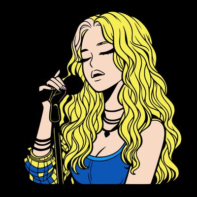 realistic female singer