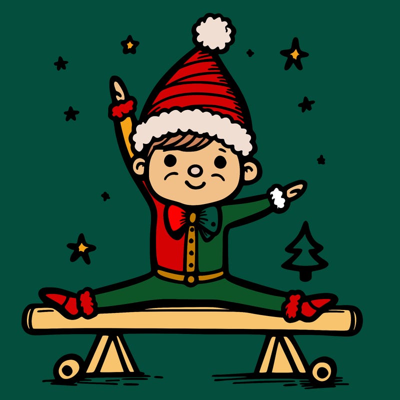 christmas gymnast