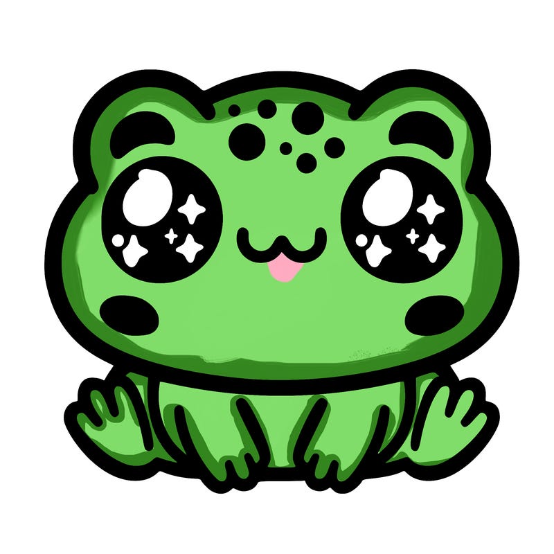 kawaii frog