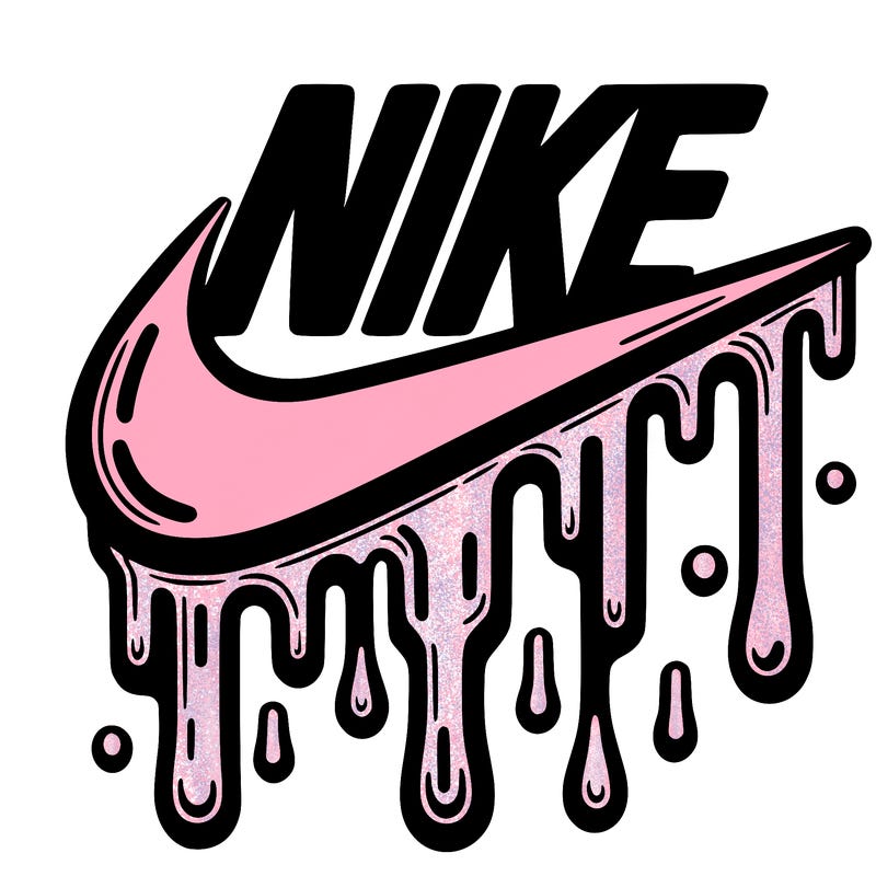 dripping nike logo