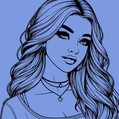 detailed realistic girl