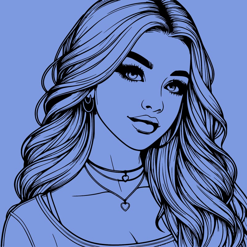 detailed realistic girl