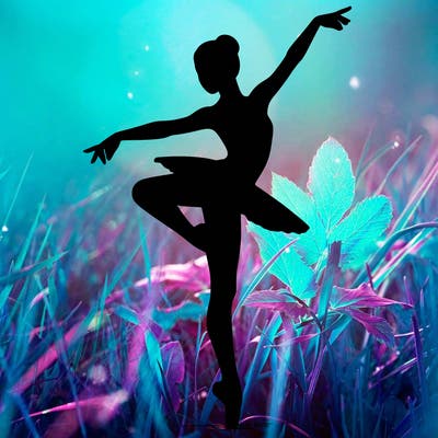 realistic person doing ballet