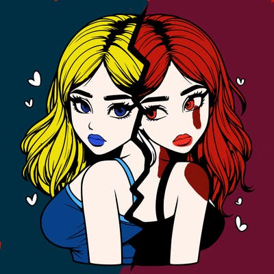 realistic girl split