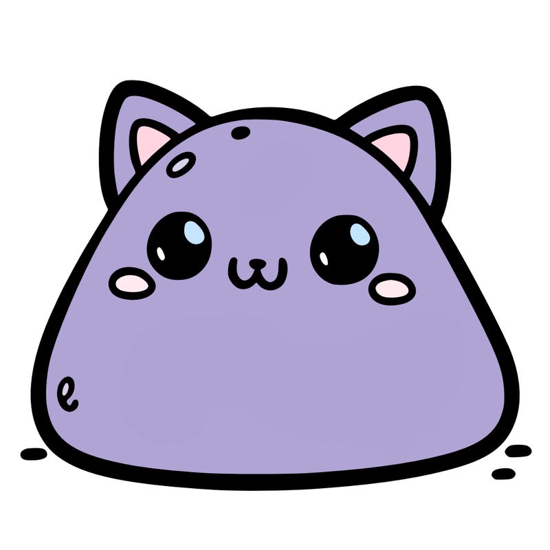 a cute cat blob